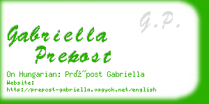 gabriella prepost business card